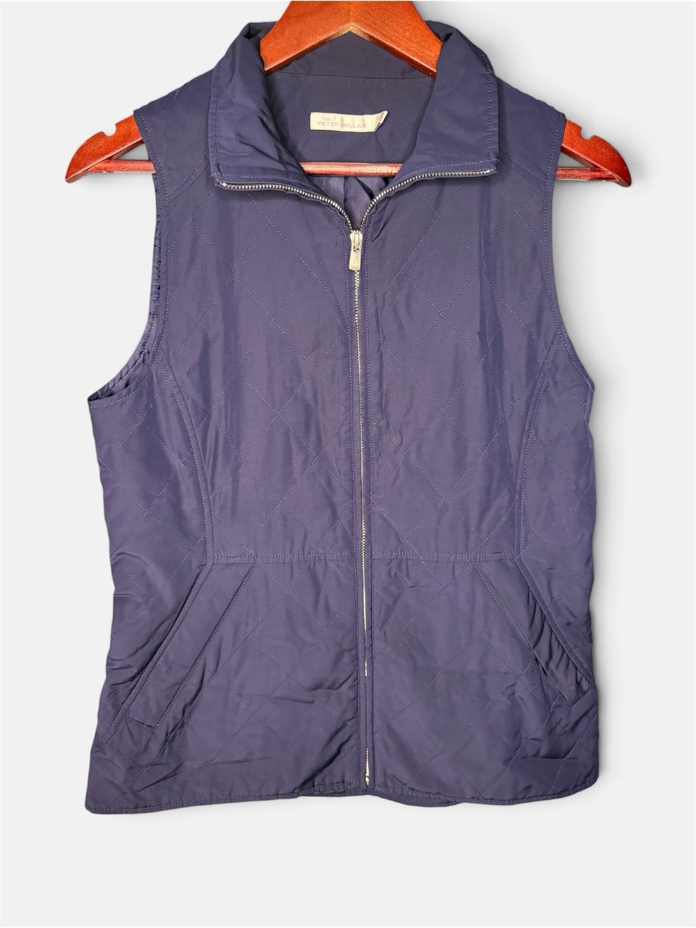 Peter Millar Women’s Quilted Sleeveless Vest in Navy | Size Small